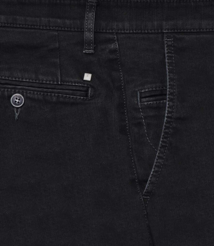 Bequem-Jeans mit Komfortdehnbund in black Denim.