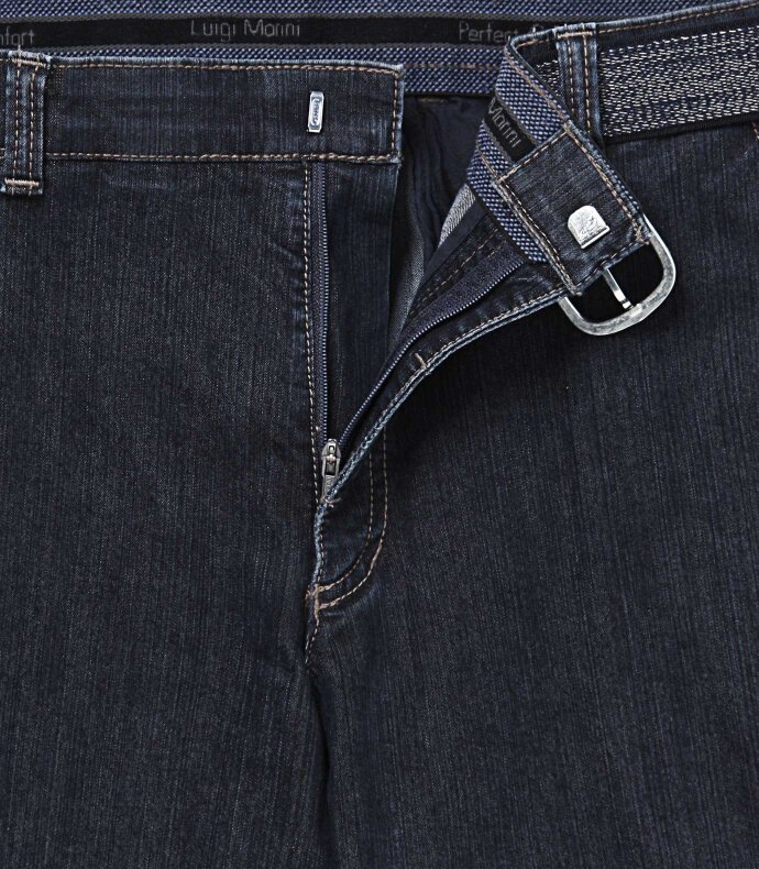 Leichte und bequeme Sportswear Denim-Jeans Dunkelblau 56