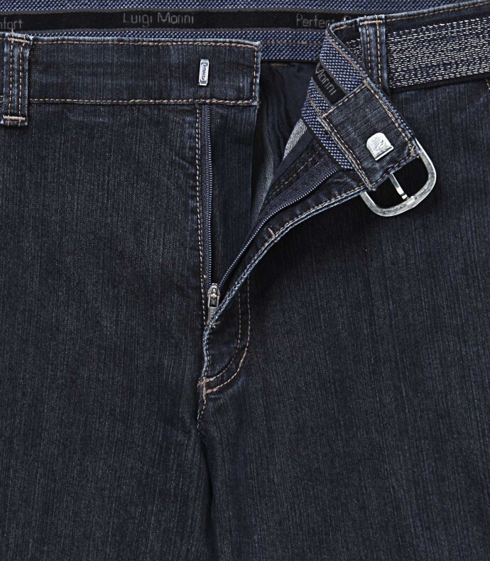 Leichte und bequeme Sportswear Denim-Jeans Dunkelblau 56