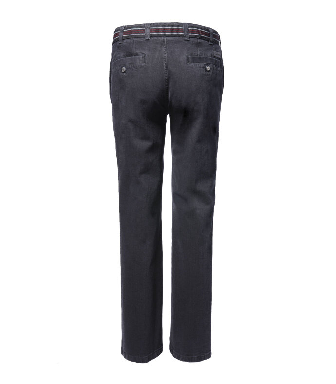 Denim Jeans im robusten Look mit Komfort-Dehnbund Mittelblau 27