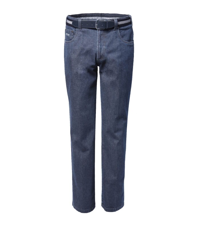 Denim Jeans im robusten Look mit Komfort-Dehnbund Mittelblau 110