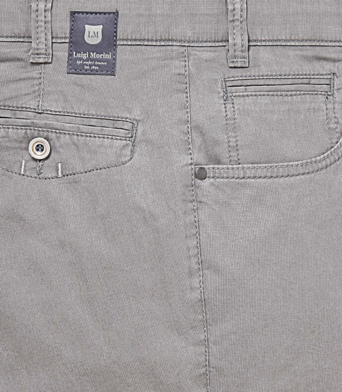 Herren-Sportswearhose in edler Optik aus Pima Cotton Grau 29