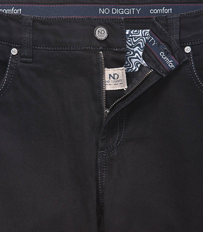 Top 5-Pocket, Denim-Jeans in Black-Vintage-Wash