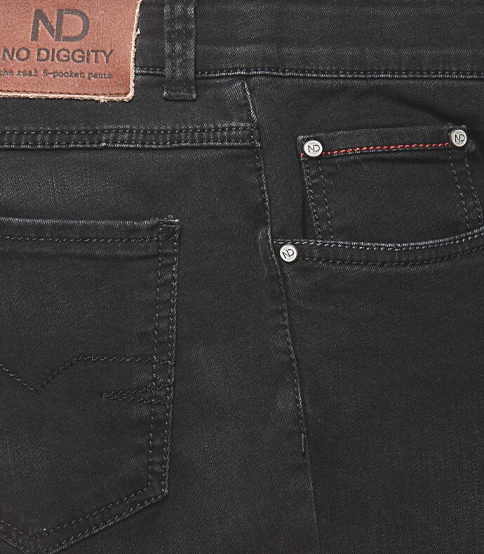 Real 5-Pocket Denim-Jeans, casual to go Schwarz 30