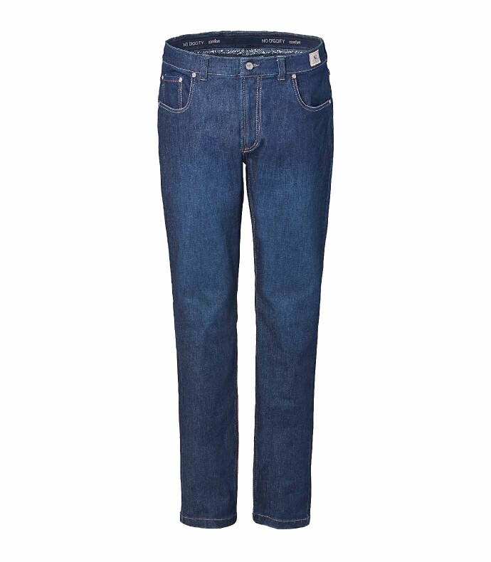 Real 5-Pocket Denim-Jeans, casual to go Dunkelblau 30