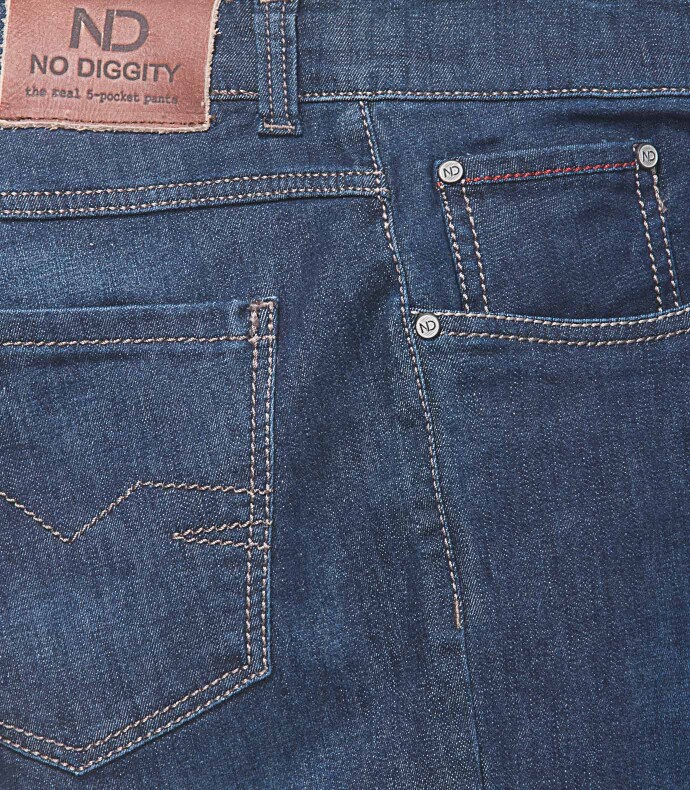 Real 5-Pocket Denim-Jeans, casual to go Dunkelblau 32