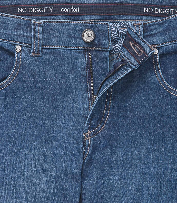 Real 5-Pocket Denim-Jeans, casual to go Blau 26