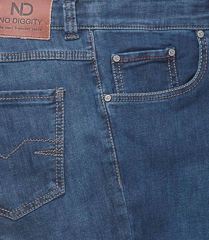 Real 5-Pocket Denim-Jeans, casual to go Blau 32