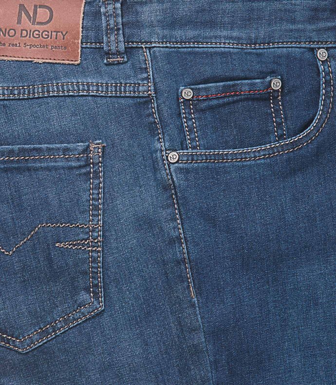 Real 5-Pocket Denim-Jeans, casual to go Blau 58